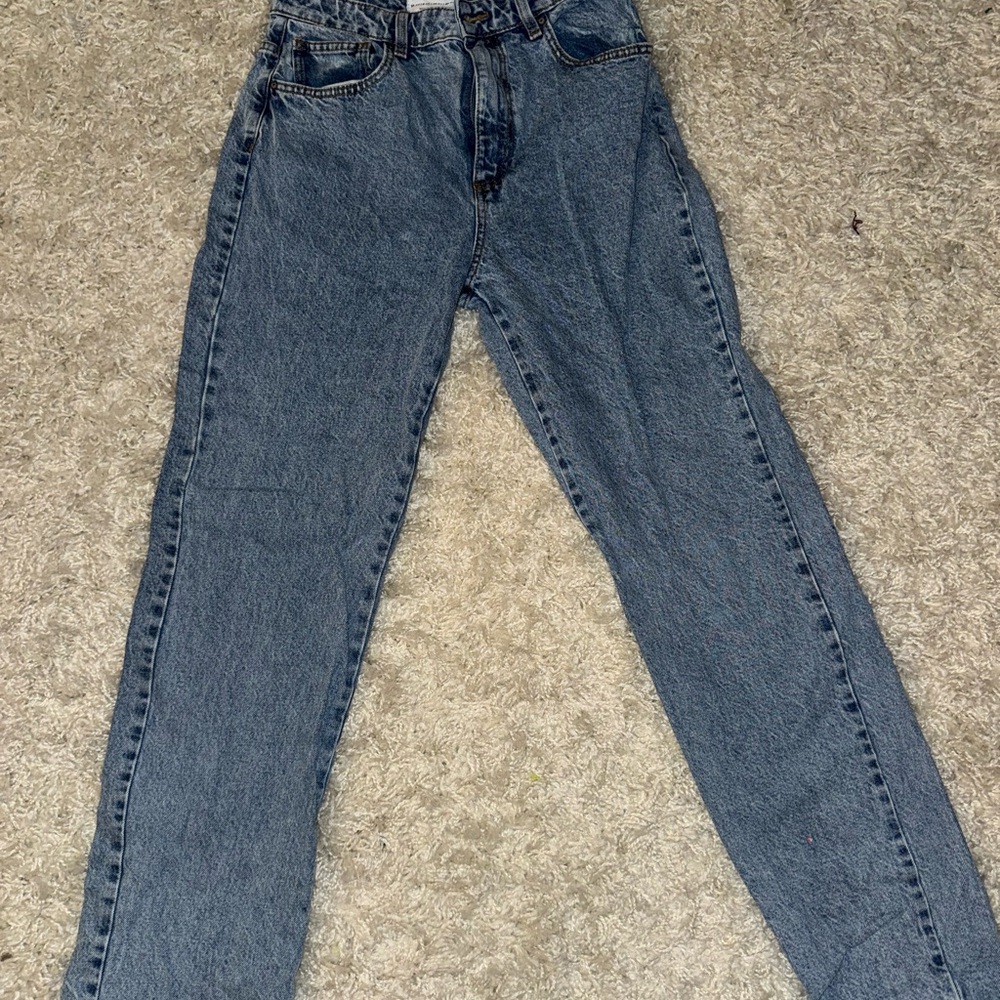Cotton On High Rise Blue Jeans